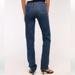 Abercrombie & Fitch Abercrombie Dark Wash 90’s Straight Ultra High Rise Jeans Photo 4