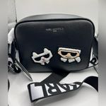Karl Lagerfeld NWT  PARIS Black Maybelle Crossbody Camera Bag Purse Photo 0