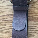 Chico's Chico’s Tortoise Toned Bold Buckle Leather Belt Photo 5