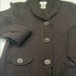 Kate Hill  Chocolate Knit Cardigan Photo 9