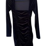 Princess Polly Womens Size 4 black velvet embers mini dress Photo 1