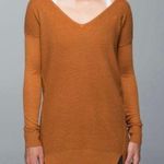 Lululemon  The Sweater Life Heathered Spicy Pumpkin Knit Sweater Photo 0