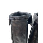 *Vero Cuoio Boots Womens Sz 36 Black Leather Knee High Fold Over Classic Luxury Photo 5