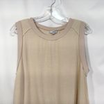 FATE Small Tank Top Sleeveless Linen Casual Comfy Everyday Cream 1568 Tan Photo 5