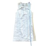 Lilly Pulitzer Mila White Corded Floral Lace Gold Side Lace Dress Retail $228 Photo 6