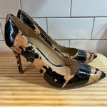 G.I.L.I. Camo Cork Georgette Heels Size 8 Black Photo 1