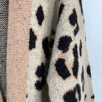 4Sienna Size L Cardigan Sweater Leopard Animal Print Open Front Knit Soft Casual Size L Photo 4