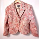 Bebe Vintage Blazer Womens Brocade Crop Pink Y2k Jacquard Classy Sophisticated 6 Photo 0