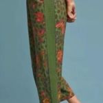 Anthropologie ett:twa Pants Womens Medium Green Schuyler Floral Crop Boho Hippie Photo 7