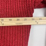 ASTR the Label Twist Back Sweater Women Large Red Knit Cozy Casual Christmas Photo 9