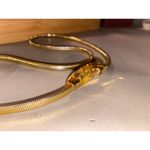 Metal Belt Stretch1970s Gold Tone Adjustable Vintage Oval Buckle Photo 3