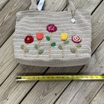 The Sak Crafted Classics Carry On Bag Flower Ecru Large Tote. NEW Photo 3