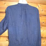 Katherine Barclay NWT Navy Blue Drawstring Shirt Dress Photo 6