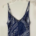Cider  blue bandana paisley cowl neck cami bodycon mini dress size XS Photo 5