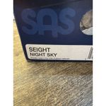 NEW SAS SEIGHT Heels Dress Sandal Black Size‎ 9.5 Narrow Leather WEDGE Buckle Photo 8