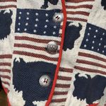 Don’t mess With Texas Dont Mess With Texas Vintage 1980s Cotton Patriotic Buffalo Cardigan Photo 4