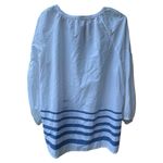 Tommy Bahama  Blue and White Striped Women's Top L Photo 2