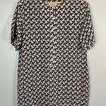 Paul & Joe Paris 100% silk blue tan white tunic dress size 1 / small Photo 0