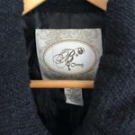 Black & Silver Cropped Dressy Jacket, Large Photo 2