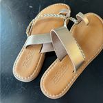 B&B Greek Lather Sandals Gold Size 10.5 Photo 1