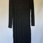 FOR THE REPUBLIC long sleeved gray maxi dress knit material women's size medium Photo 0