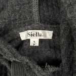Siella Waffle Crop Hoodie in Dark Gray Photo 1