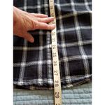 Topshop Heavy Shacket Cotton Blue Plaid Denim Button Front Oversized Jacket Womens 0-P Photo 5