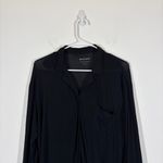NAADAM Pajama Button Up Black Dress Size XS Photo 4