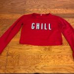 Red Chill Sweater Crop Top Photo 1