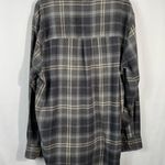 Field & Stream Gray Plaid Button Down Cotton Blend Flannel Pocket Shirt Large L Photo 5