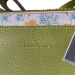 Nanette Lepore NWT--MIRABEL CROSSBODY BAG Beautiful green crossbody bag, comes with white floral removable pouch, adjustable strap, zip top, inside zip pocket and inside open pocket, measures 10 1/2 x 7 Inches Photo 4