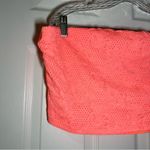 Forever 21 NWT Neon Pink/Coral Lace Bandeau Crop Top size 3X Photo 3