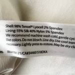 Eileen Fisher Ivory White Drapey Tencel Stretch Blazer Jacket Size Large Pockets Photo 11