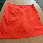 Nike  Golf Skort 14 Coral Orange Dri-Fit Polyester Blend Pockets Undershorts Photo 2