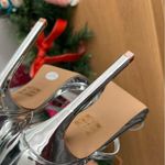 ALDO NEW Kit Patent Metallic Silver Platform Heels 6.5 Photo 6