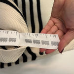 Maje  Marino Breton striped sweater in an off-white/cream base with black stripes Photo 4