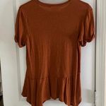 belle du jour Burnt Orange Flowy T-shirt  Photo 1