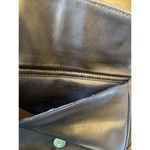 vintage‎ Ralph Lauren Deep Chocolate Brown Purse Crossbody gold clasp Photo 3