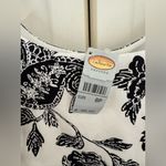 Talbots NWT Vintage 90's White & Navy Paisley Spaghetti Strap Mini Dress 8P Photo 5