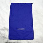 Aquazzura Nina 85 Silk Satin Knot Ankle Strap Block Heel Sandals Bridal White Size 6.5 Photo 11