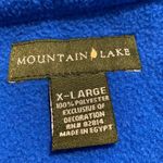 Mountain Lake  XL womens blue white full zip up vest snowmen trees holiday theme Photo 7