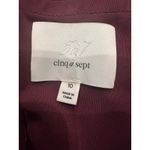Cinq A Sept Kaily Maroon Backless Halter Gown Photo 4