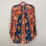 Tolani  Floral Silk Tassels Long Sleeve‎ Blouse NWT Size XL Photo 7