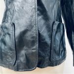 Armani Exchange AlX  vintage genuine leather blazer jacket Y2K Photo 2