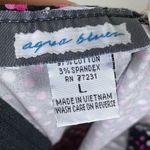 Vintage y2k Aqua Blues Pink & Black Polka Dot Sleeveless Bow Accent Mini Dress L Size L Photo 5