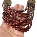 Multi Strand Southwest Style Seed Bead Boho Statement Necklace Bohemian Photo 2