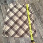 Caslon  vintage plaid neutral brown mohair wool a line skirt Photo 2
