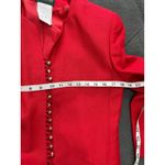 Harvé Benard Vintage Harve Benard Red Linen Blazer Button Front Career Jacket Size 8 Photo 9