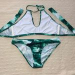 Venus Womens Swimsuit Bikini Size 16 Green&White Photo 2