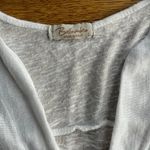 BELLAMBRA | White knit cotton tank tunic lace embroidery Italy | Size Large Photo 2